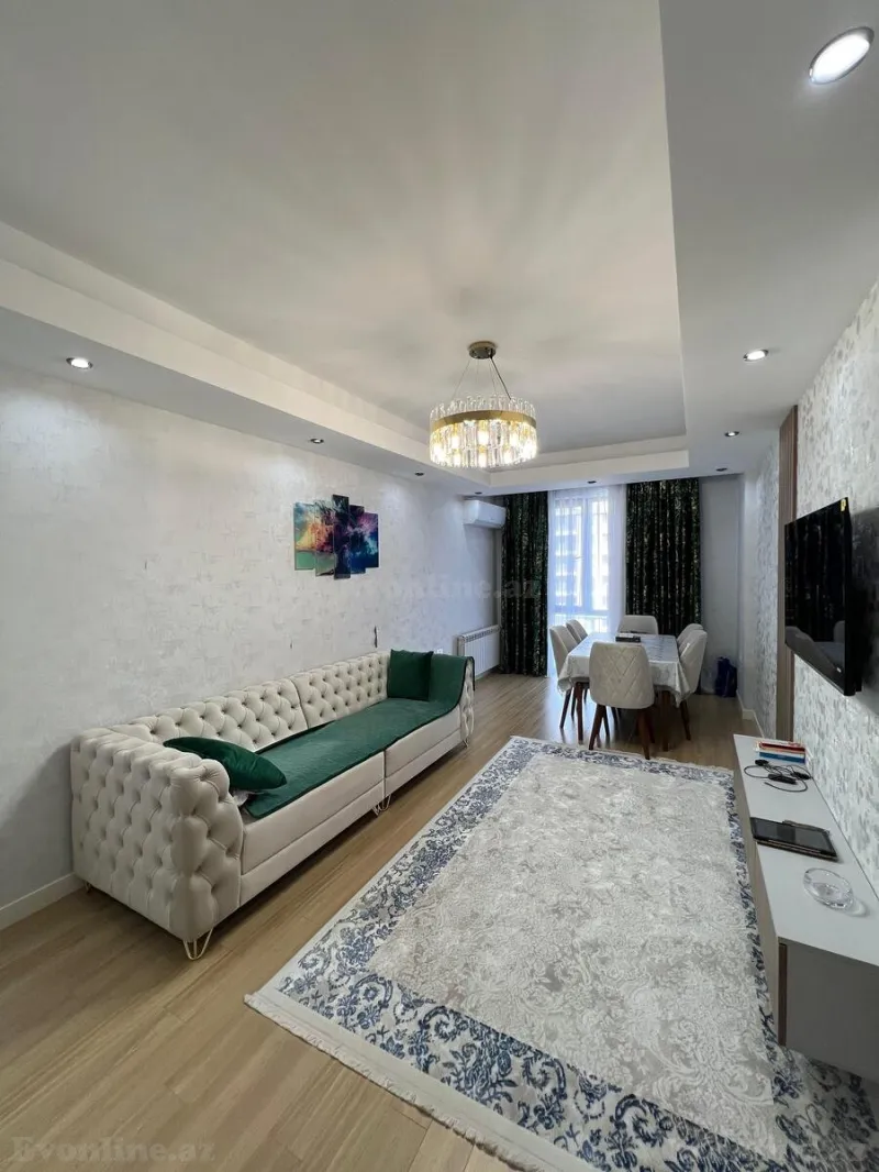 Kirayə verilir 2 otaqlı Mənzil Yeni tikili 90 m² Həzi Aslanov m. - şəkil 2