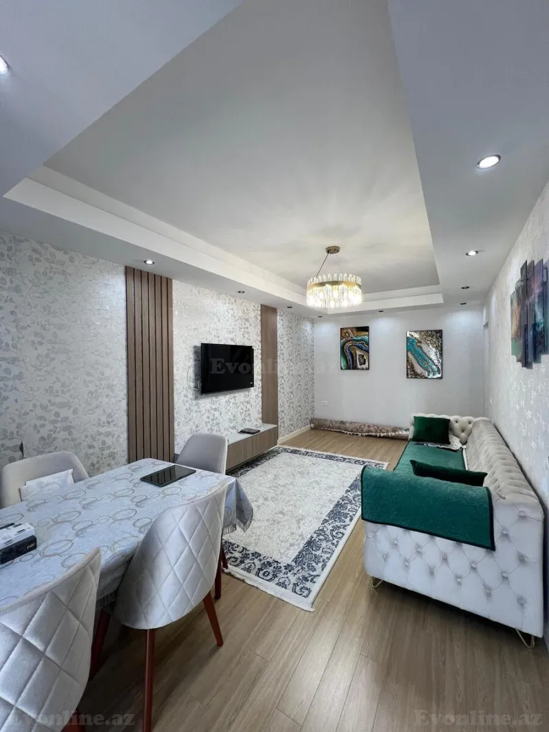 Kirayə verilir 2 otaqlı Mənzil Yeni tikili 90 m² Həzi Aslanov m. - şəkil 3