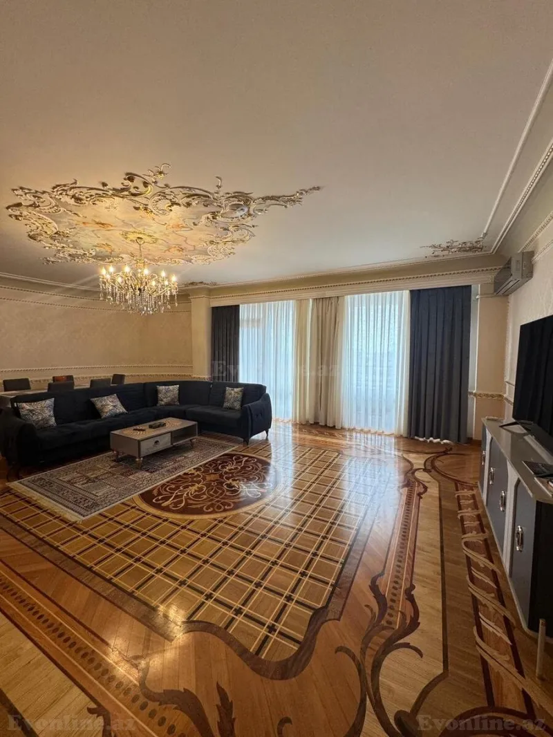 Kirayə verilir 4 otaqlı Mənzil Yeni tikili 250 m² Sahil m. - şəkil 3