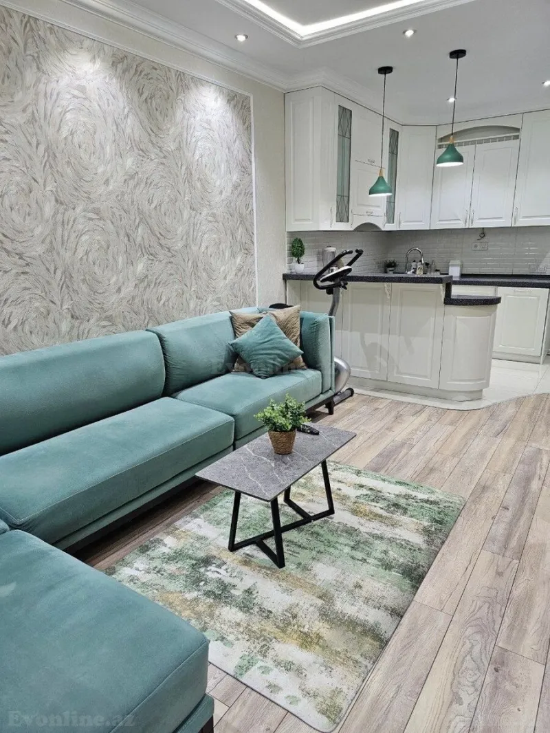 Kirayə verilir 2 otaqlı Mənzil Yeni tikili 50 m² Sahil m.