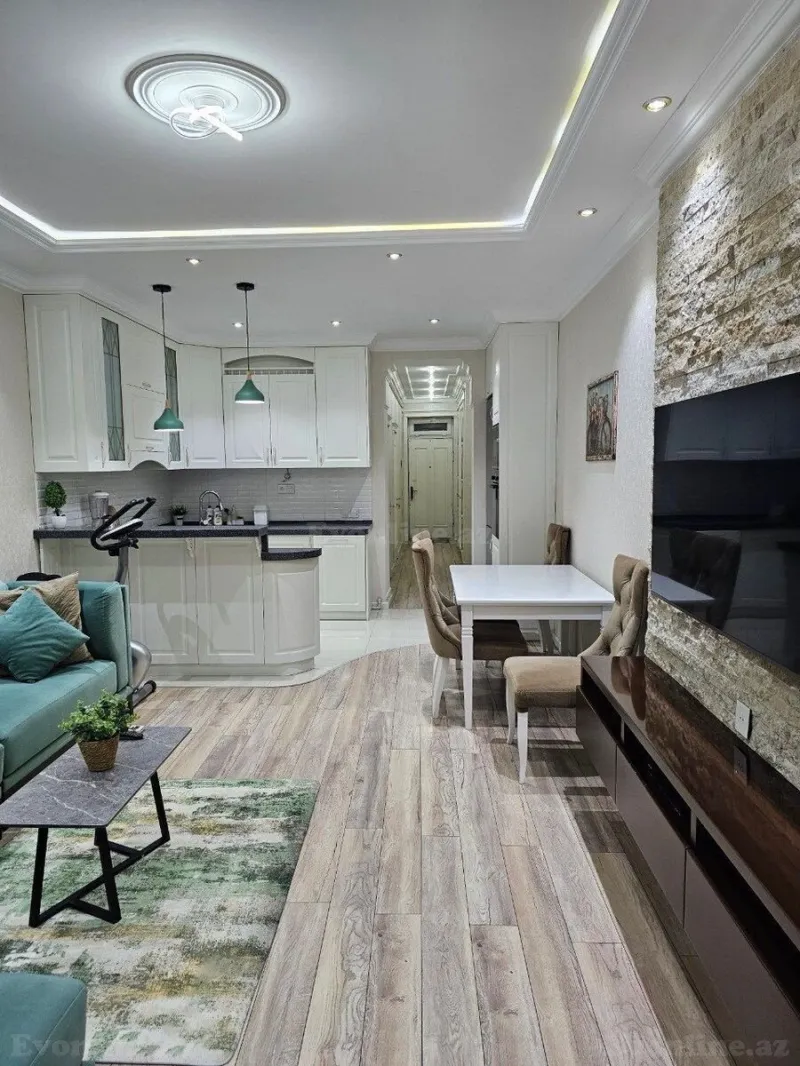 Kirayə verilir 2 otaqlı Mənzil Yeni tikili 50 m² Sahil m. - şəkil 2