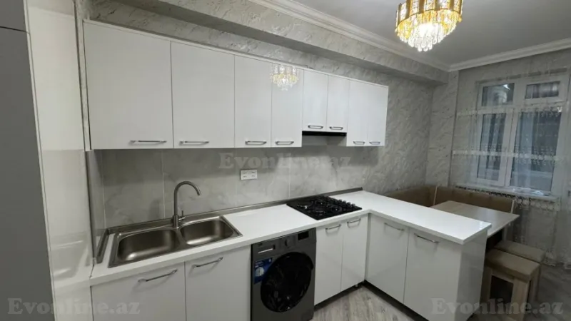 Kirayə verilir 2 otaqlı Mənzil Yeni tikili 50 m² Nizami r. - şəkil 4