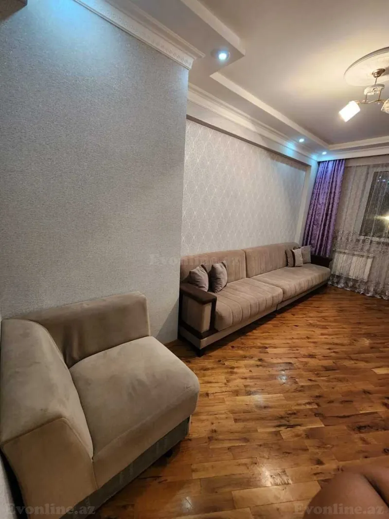 Kirayə verilir 2 otaqlı Mənzil Yeni tikili 70 m² Nizami r. - şəkil 3