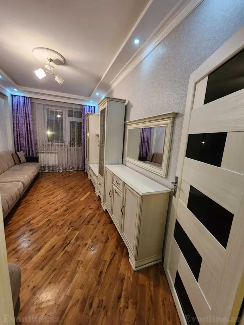 Kirayə verilir 2 otaqlı Mənzil Yeni tikili 70 m² Nizami r. - şəkil 2