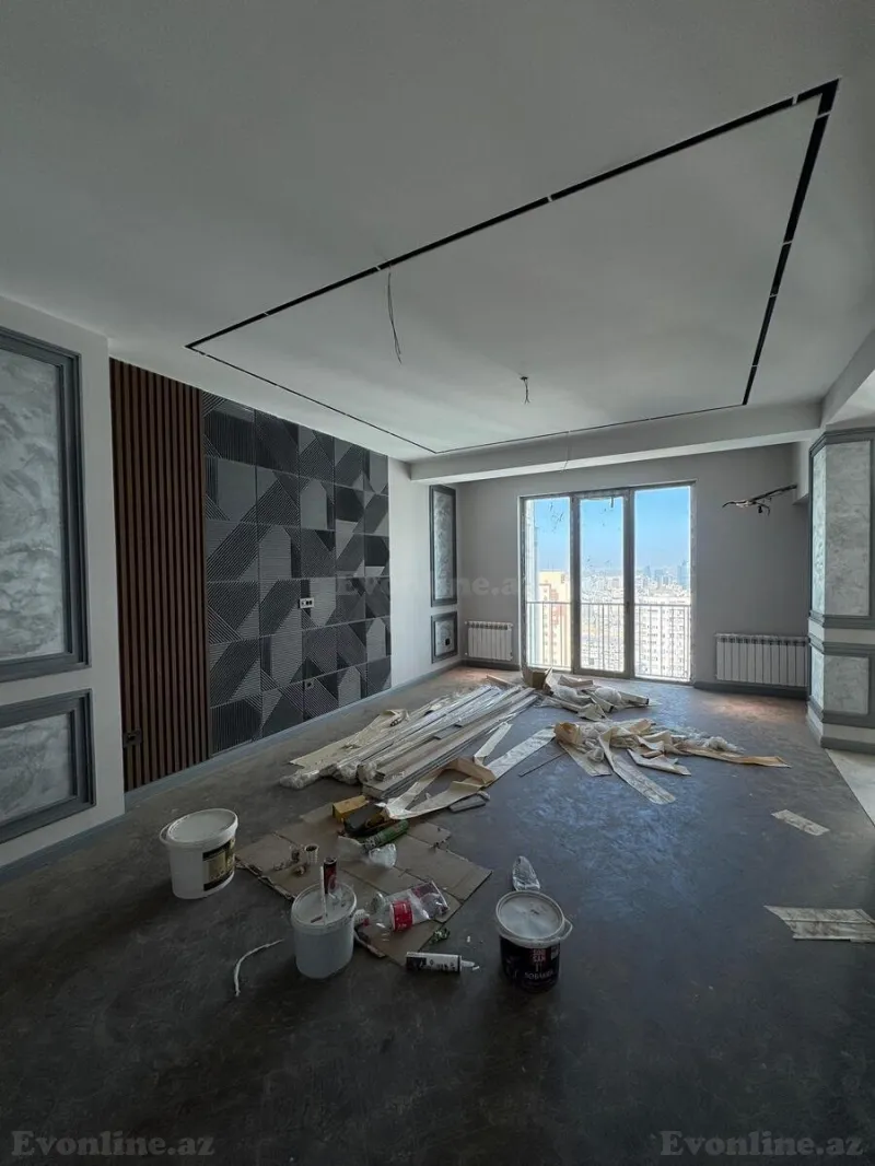 Satılır 3 otaqlı Mənzil Yeni tikili 100 m² Elmlər Akademiyası m. - şəkil 2
