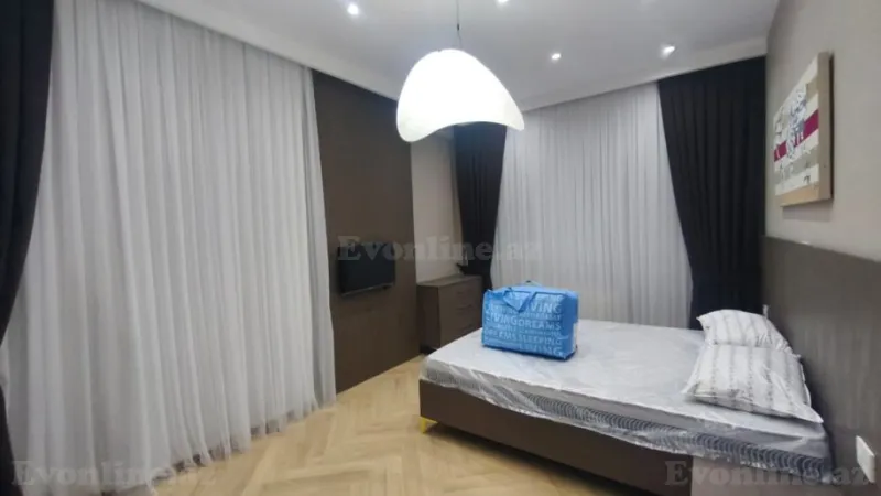Kirayə verilir 3 otaqlı Mənzil Yeni tikili 140 m² Nəsimi r. - şəkil 6