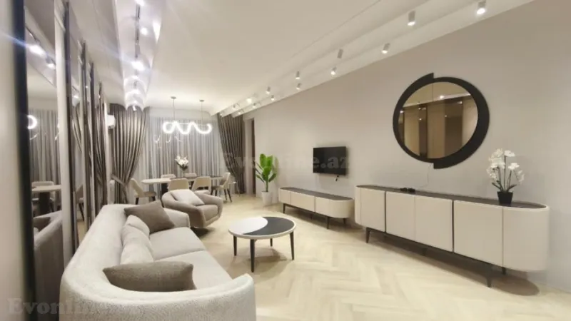 Kirayə verilir 3 otaqlı Mənzil Yeni tikili 140 m² Nəsimi r. - şəkil 9