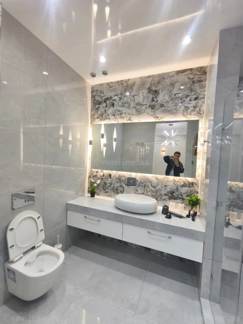 Kirayə verilir 3 otaqlı Mənzil Yeni tikili 140 m² Nəsimi r. - şəkil 14