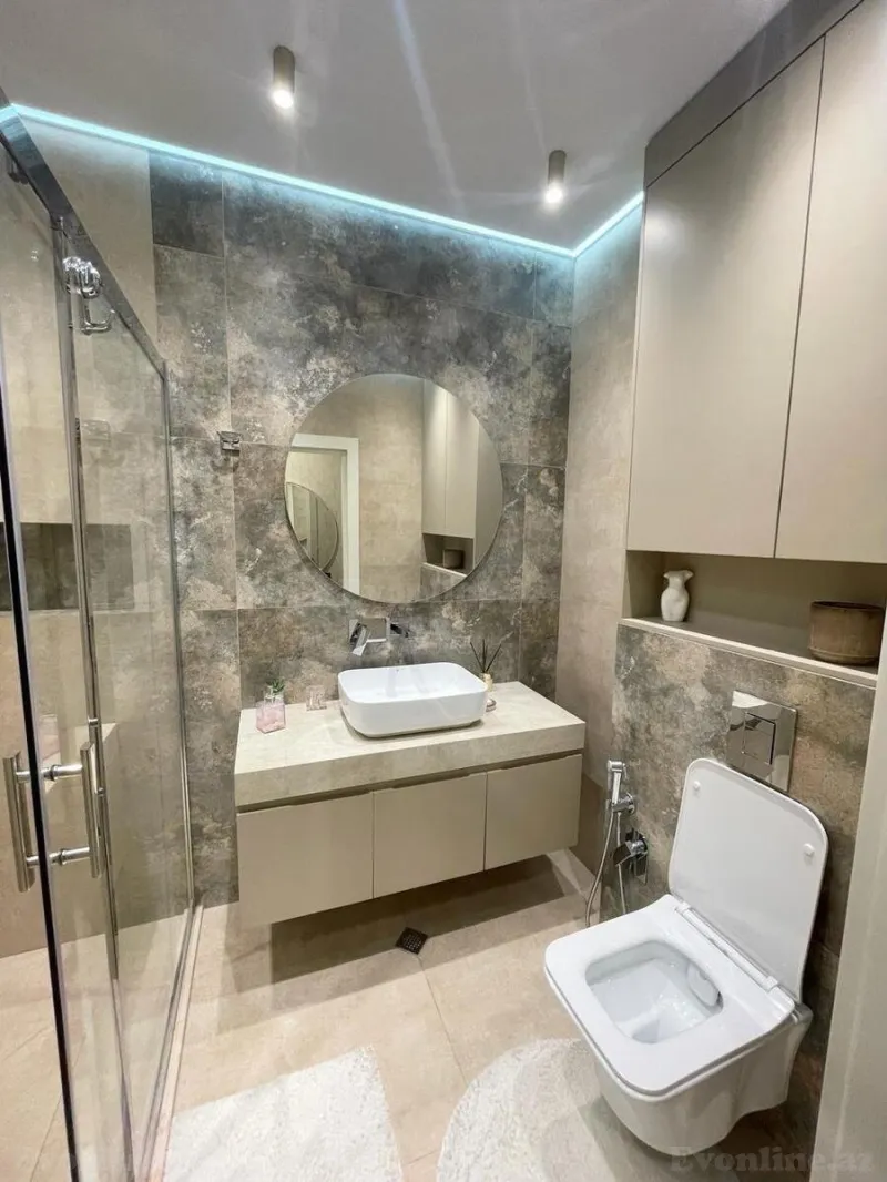 Kirayə verilir 2 otaqlı Mənzil Yeni tikili 85 m² Nəsimi r. - şəkil 9