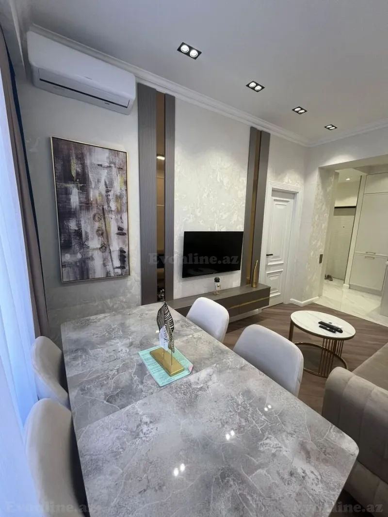 Kirayə verilir 2 otaqlı Mənzil Yeni tikili 45 m² Qara Qarayev m. - şəkil 2