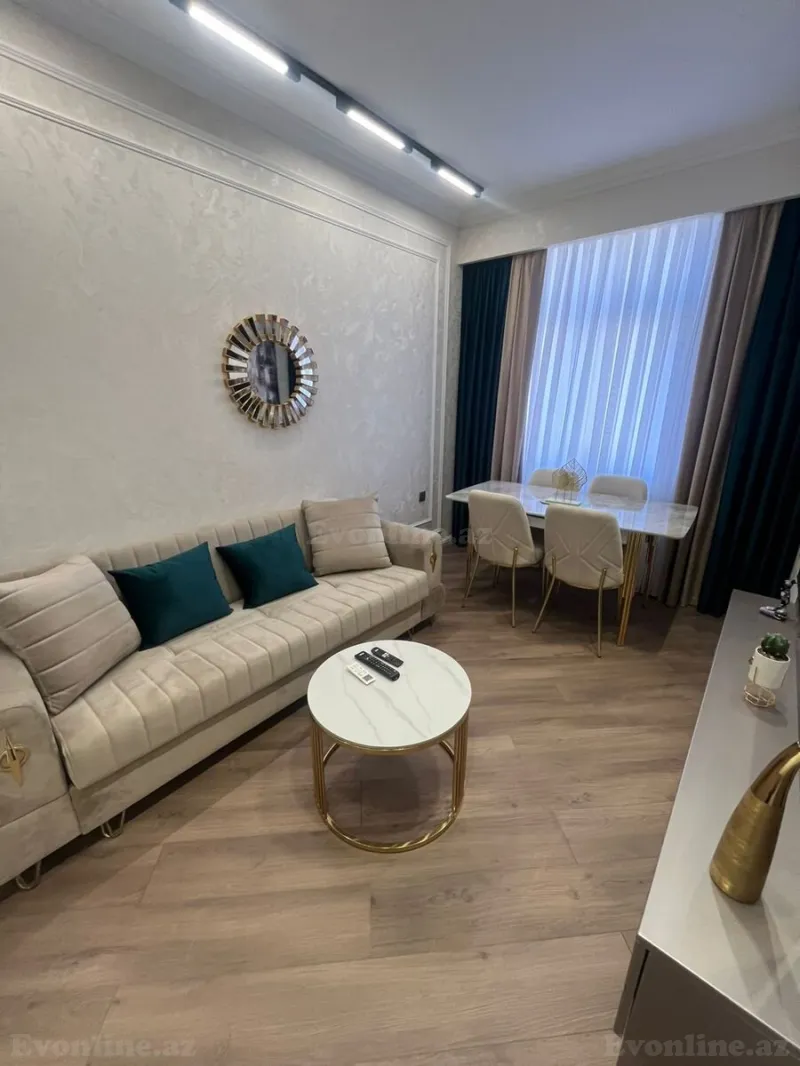 Kirayə verilir 2 otaqlı Mənzil Yeni tikili 45 m² Qara Qarayev m. - şəkil 3