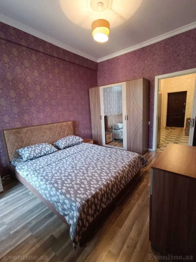 Kirayə verilir 2 otaqlı Mənzil Yeni tikili 55 m² Nərimanov r. - şəkil 2