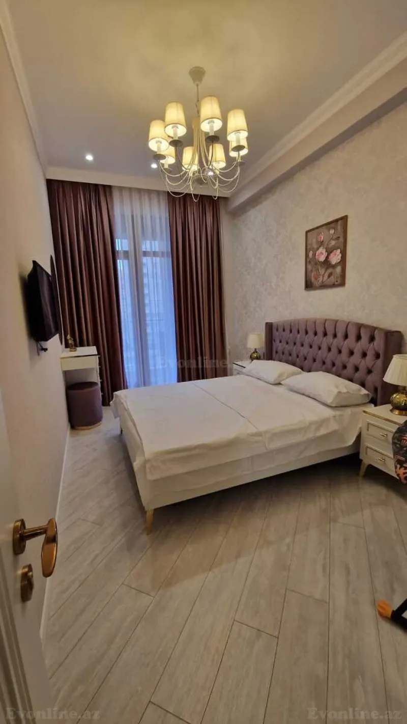 Kirayə verilir 2 otaqlı Mənzil Yeni tikili 70 m² Nərimanov r. - şəkil 3