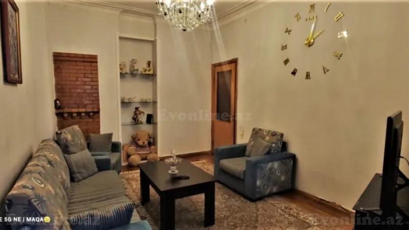 Kirayə verilir 2 otaqlı Mənzil Köhnə tikili 80 m² Nəsimi r. - şəkil 5