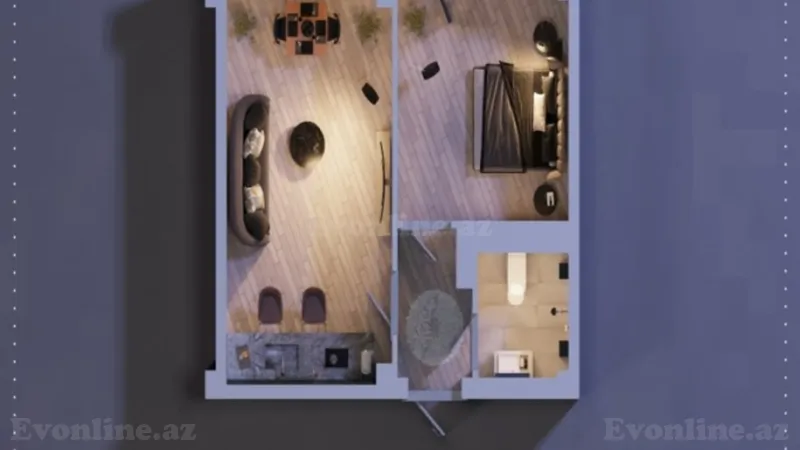 Satılır 2 otaqlı Mənzil Yeni tikili 44 m² Həzi Aslanov - şəkil 7