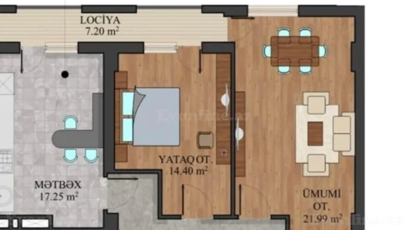 Satılır 2 otaqlı Mənzil Yeni tikili 77 m² Həzi Aslanov m. - şəkil 2