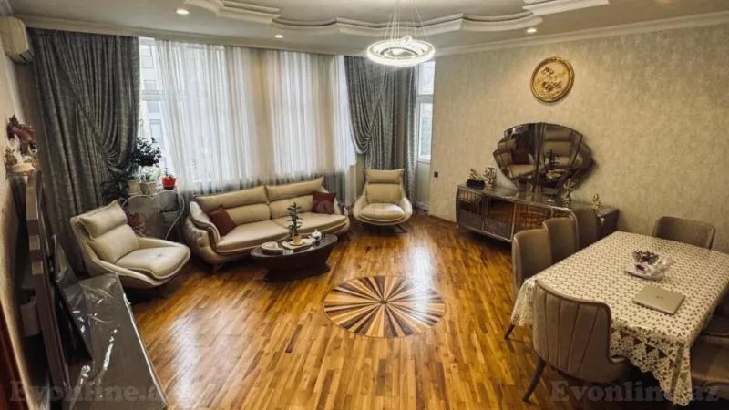 Satılır 3 otaqlı Mənzil Yeni tikili 110 m² Nəsimi r. - şəkil 2