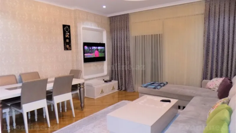 Kirayə verilir 3 otaqlı Mənzil Yeni tikili 120 m² Səbail r. - şəkil 2