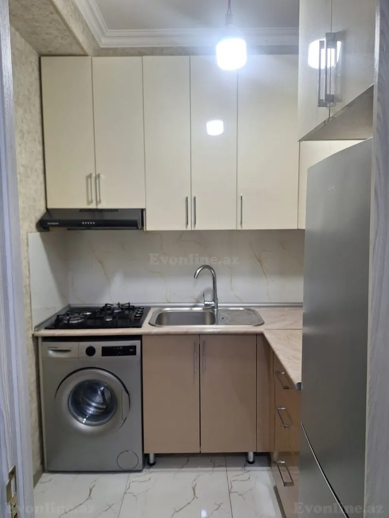 Kirayə verilir 2 otaqlı Mənzil Yeni tikili 60 m² Nərimanov r. - şəkil 3