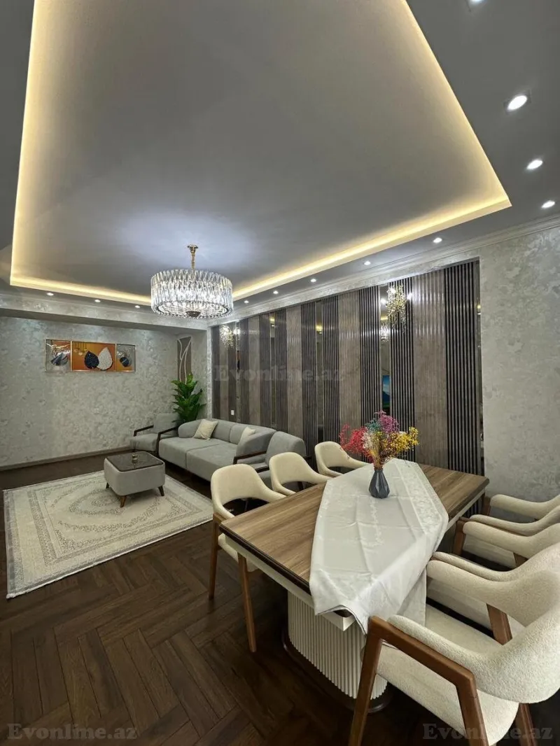 Satılır 3 otaqlı Mənzil Yeni tikili 129 m² Qara Qarayev m. - şəkil 2