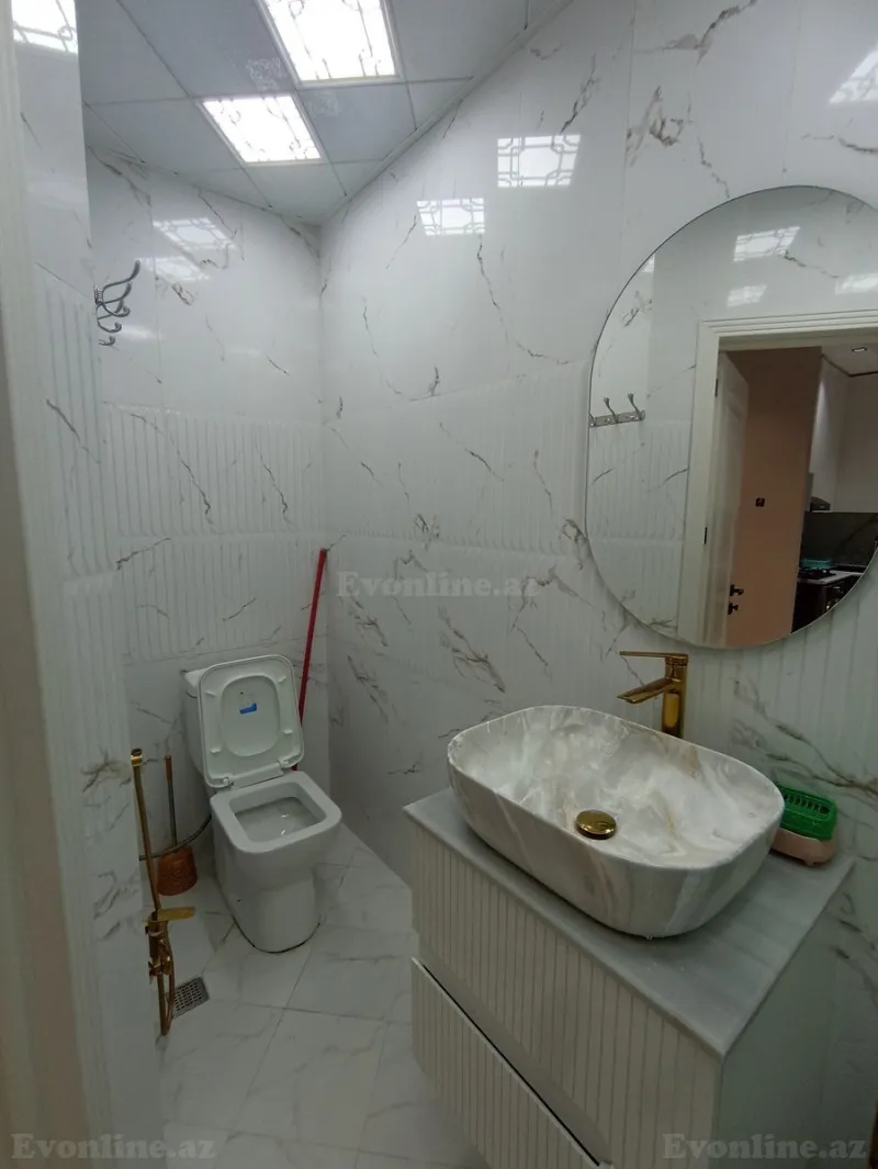 Kirayə verilir 2 otaqlı Mənzil Yeni tikili 60 m² Nərimanov r. - şəkil 8