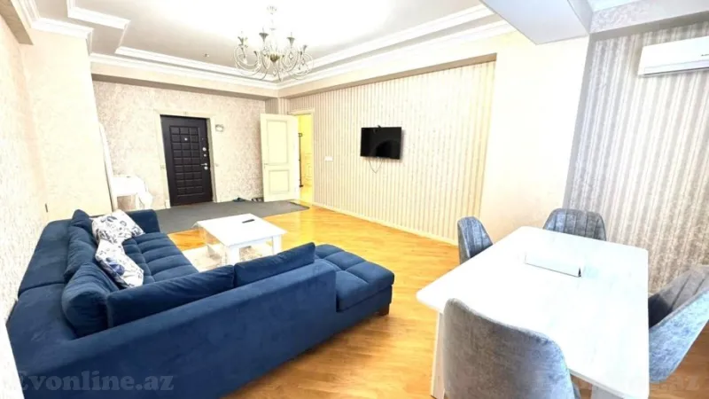 Kirayə verilir 2 otaqlı Mənzil Yeni tikili 105 m² Nəsimi r. - şəkil 2