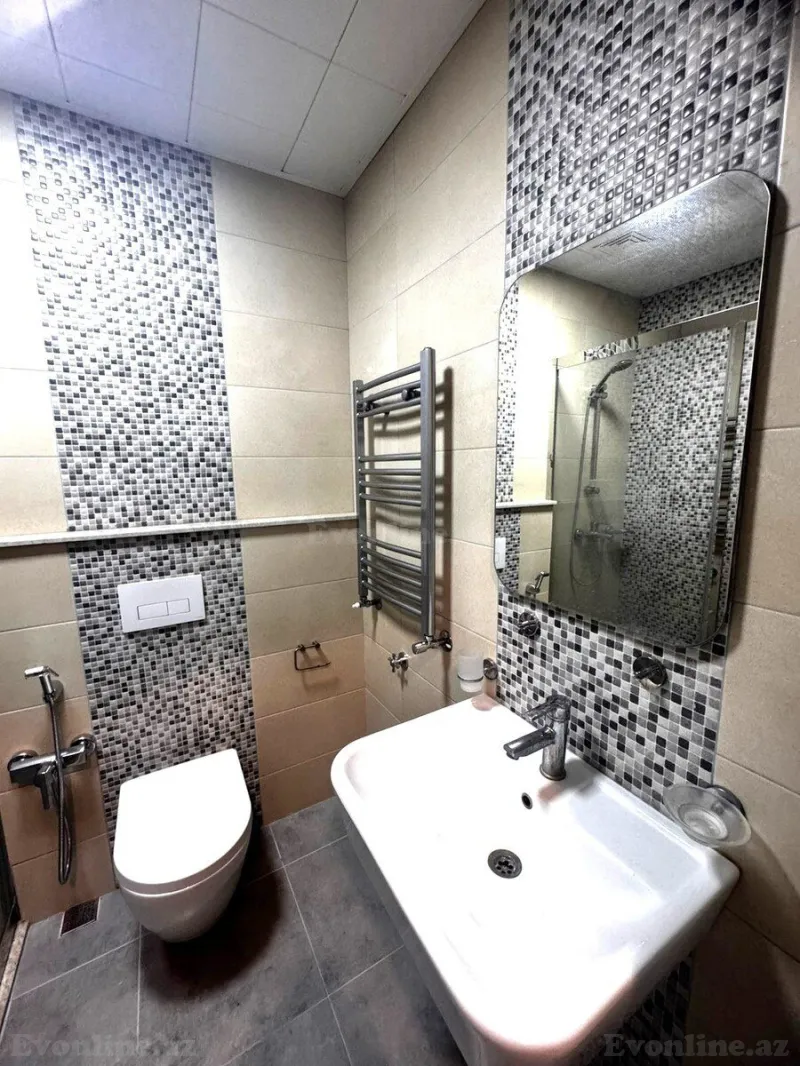 Kirayə verilir 2 otaqlı Mənzil Yeni tikili 105 m² Nəsimi r. - şəkil 12