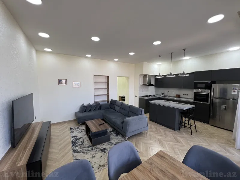 Kirayə verilir 3 otaqlı Mənzil Yeni tikili 130 m² Nəsimi r. - şəkil 2