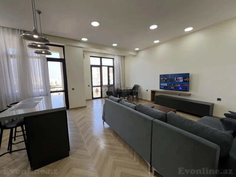 Kirayə verilir 3 otaqlı Mənzil Yeni tikili 130 m² Nəsimi r. - şəkil 5