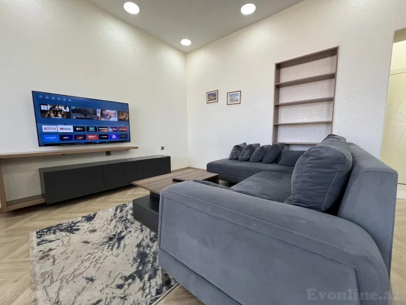 Kirayə verilir 3 otaqlı Mənzil Yeni tikili 130 m² Nəsimi r. - şəkil 7