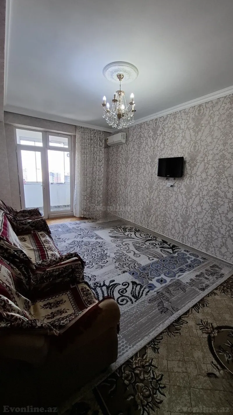 Kirayə verilir 2 otaqlı Mənzil Yeni tikili 70 m² Qara Qarayev m. - şəkil 2