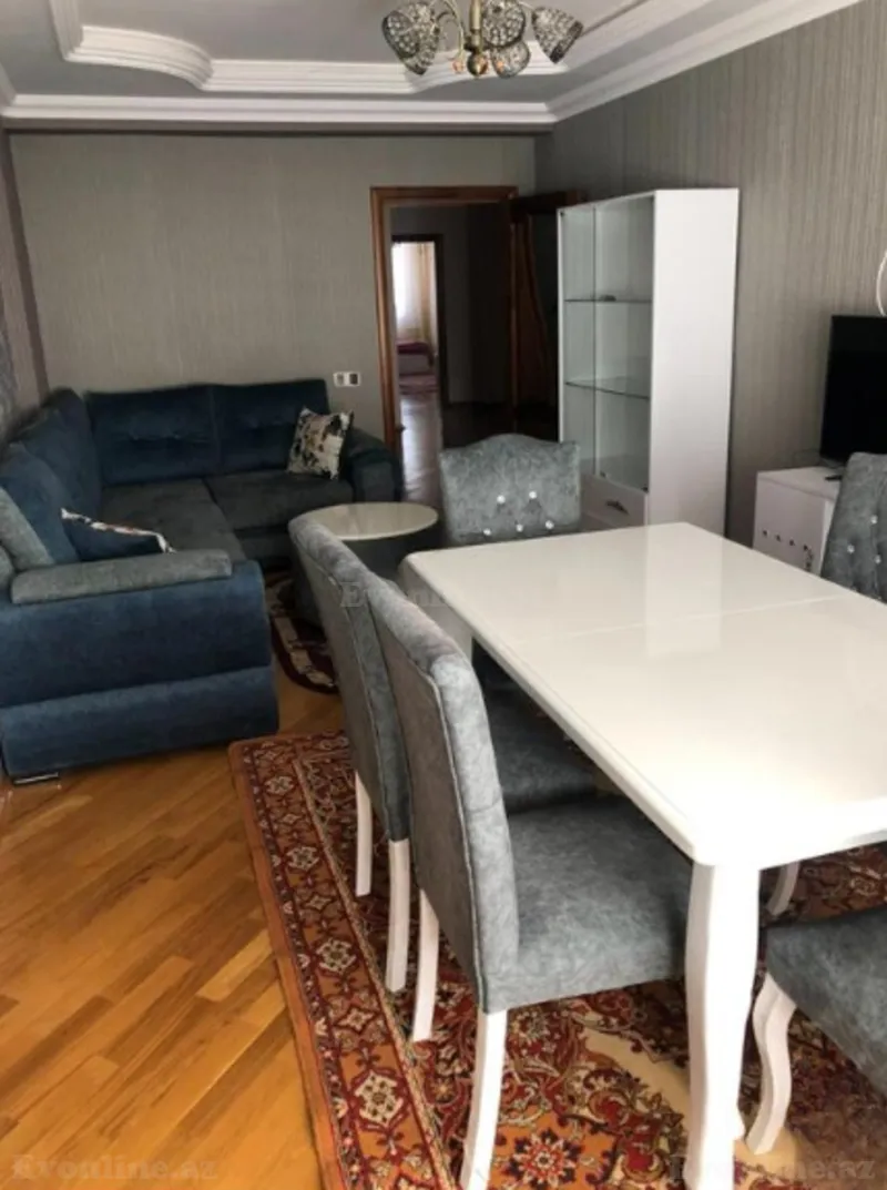 Kirayə verilir 3 otaqlı Mənzil Yeni tikili 160 m² Nərimanov r. - şəkil 2