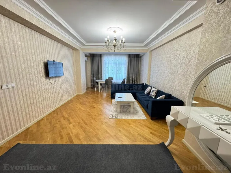 Kirayə verilir 2 otaqlı Mənzil Yeni tikili 101 m² Nəsimi r. - şəkil 3
