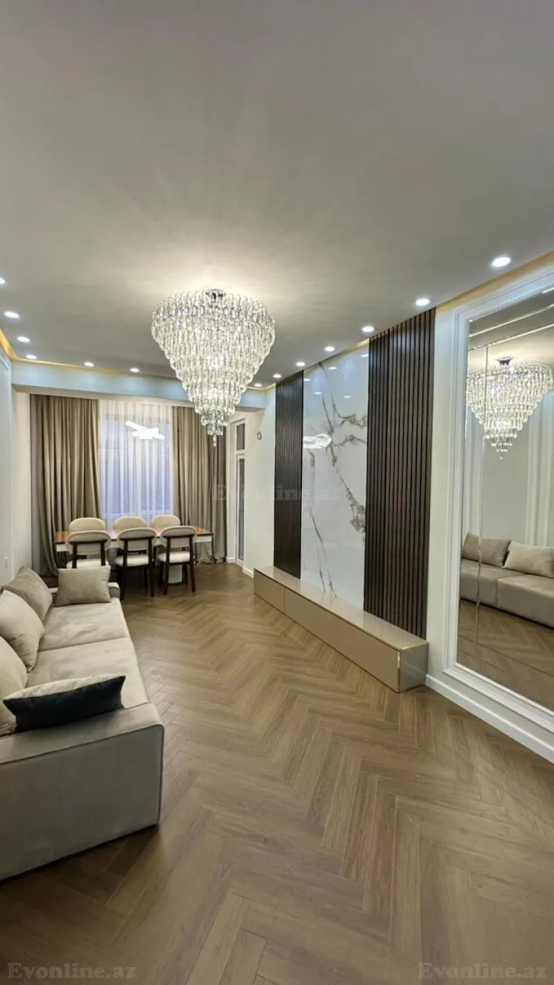Satılır 3 otaqlı Mənzil Yeni tikili 95 m² Qara Qarayev m. - şəkil 2