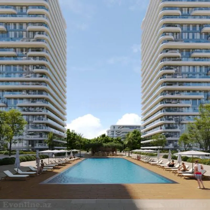 Satılır 1 otaqlı Mənzil Yeni tikili 53 m² Nardaran - şəkil 2