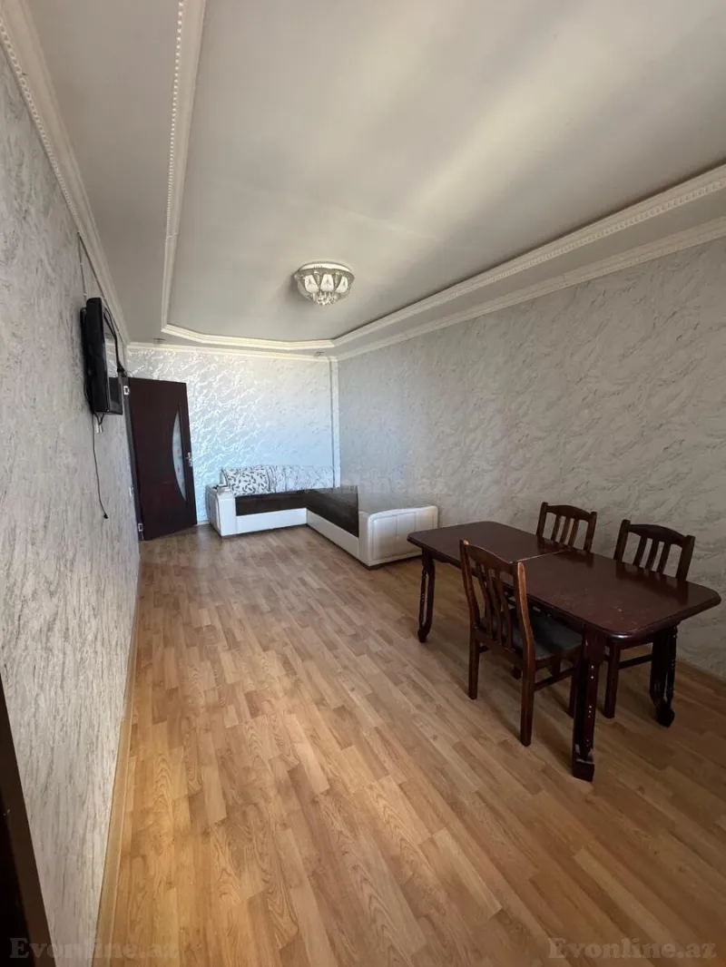 Kirayə verilir 2 otaqlı Mənzil Yeni tikili 55 m² İnşaatçılar m. - şəkil 2