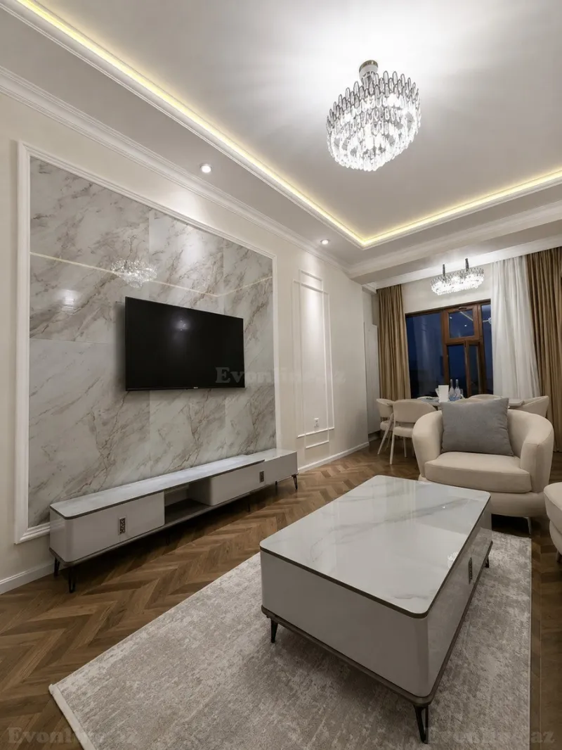 Kirayə verilir 2 otaqlı Mənzil Yeni tikili 75 m² Səbail r. - şəkil 2