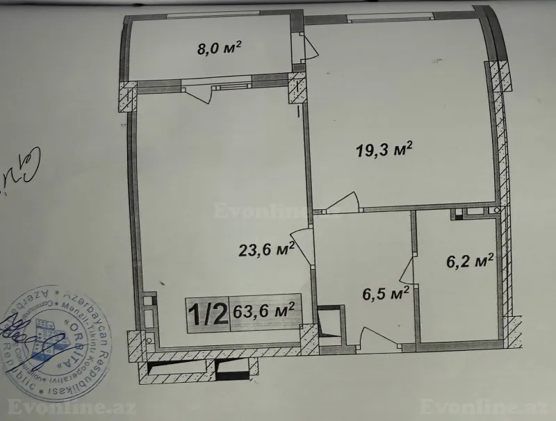Satılır 2 otaqlı Mənzil Yeni tikili 64 m² Nizami r. - şəkil 10