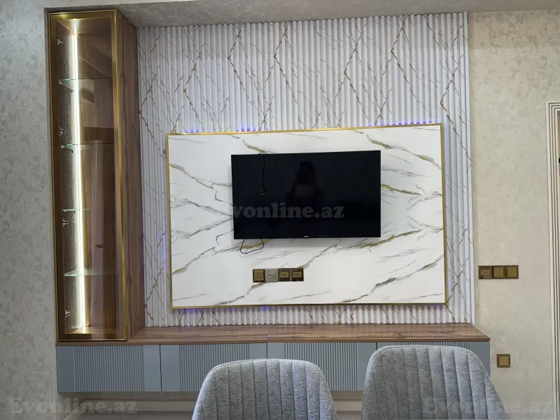 Kirayə verilir 2 otaqlı Mənzil Yeni tikili 90 m² Nəsimi r. - şəkil 3