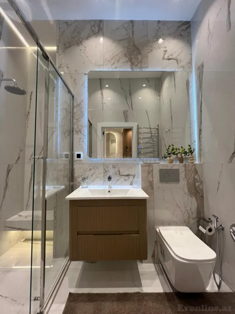 Satılır 2 otaqlı Mənzil Yeni tikili 64 m² Nəsimi r. - şəkil 12