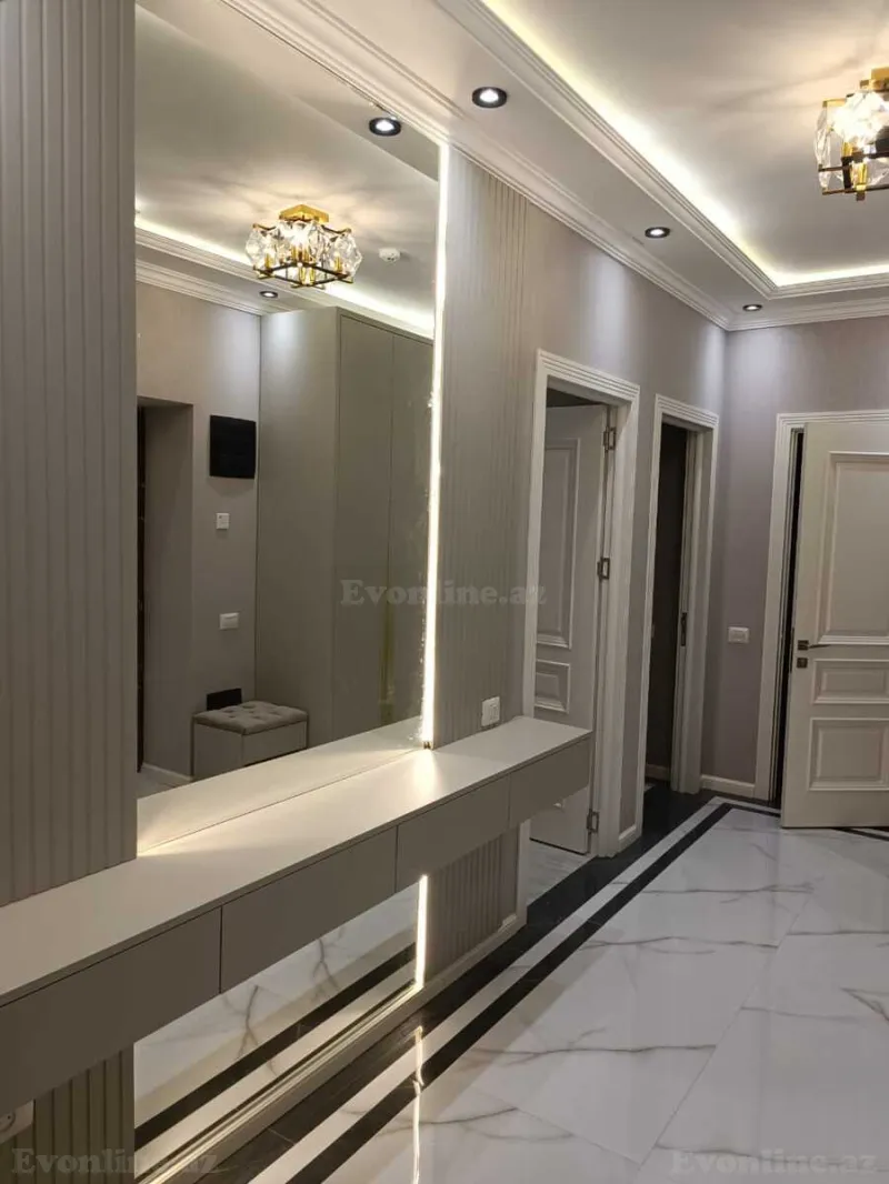 Kirayə verilir 2 otaqlı Mənzil Yeni tikili 105 m² Nəsimi r. - şəkil 13