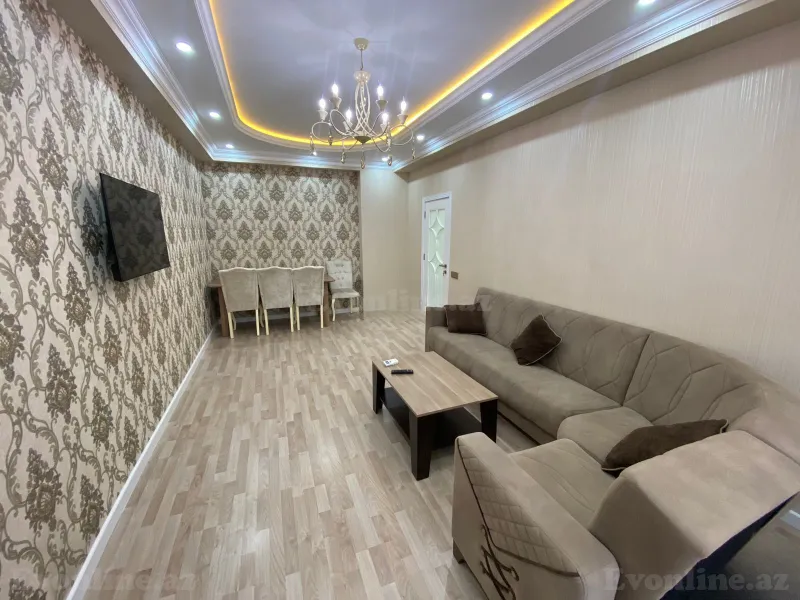 Kirayə verilir 2 otaqlı Mənzil Yeni tikili 90 m² Nərimanov r. - şəkil 2