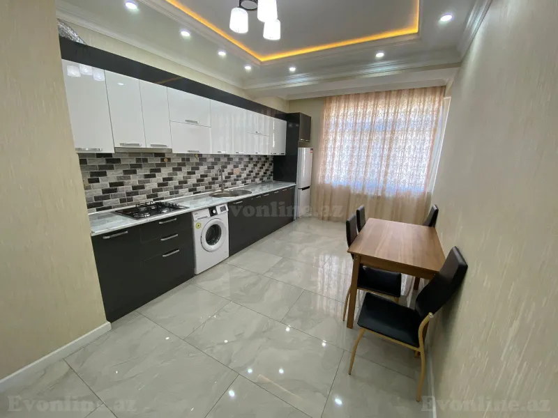 Kirayə verilir 2 otaqlı Mənzil Yeni tikili 90 m² Nərimanov r. - şəkil 3