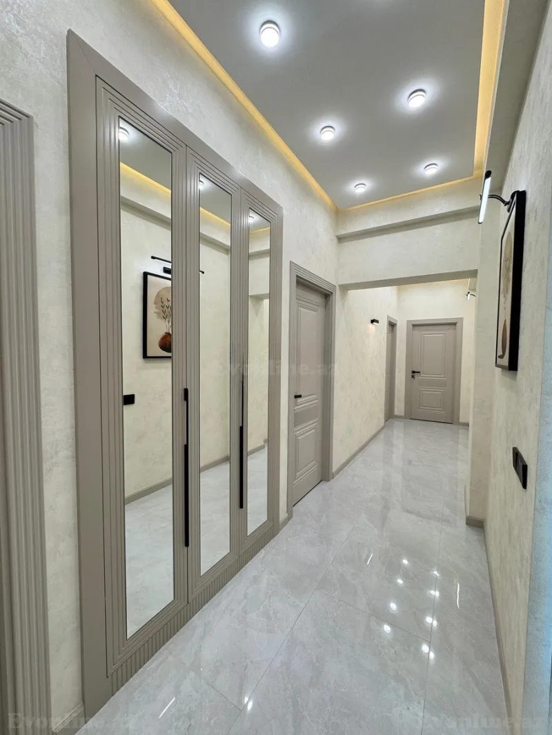 Satılır 3 otaqlı Mənzil Yeni tikili 91 m² Həzi Aslanov m. - şəkil 3
