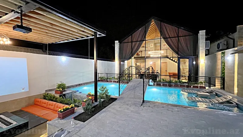 Kirayə verilir 4 otaqlı Həyət evi 200 m² Qəbələ - şəkil 14