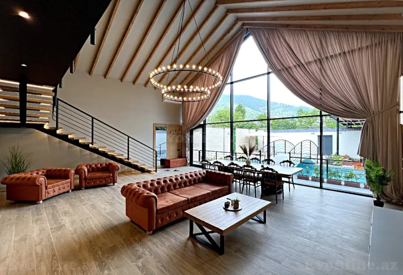 Kirayə verilir 4 otaqlı Həyət evi 200 m² Qəbələ - şəkil 26