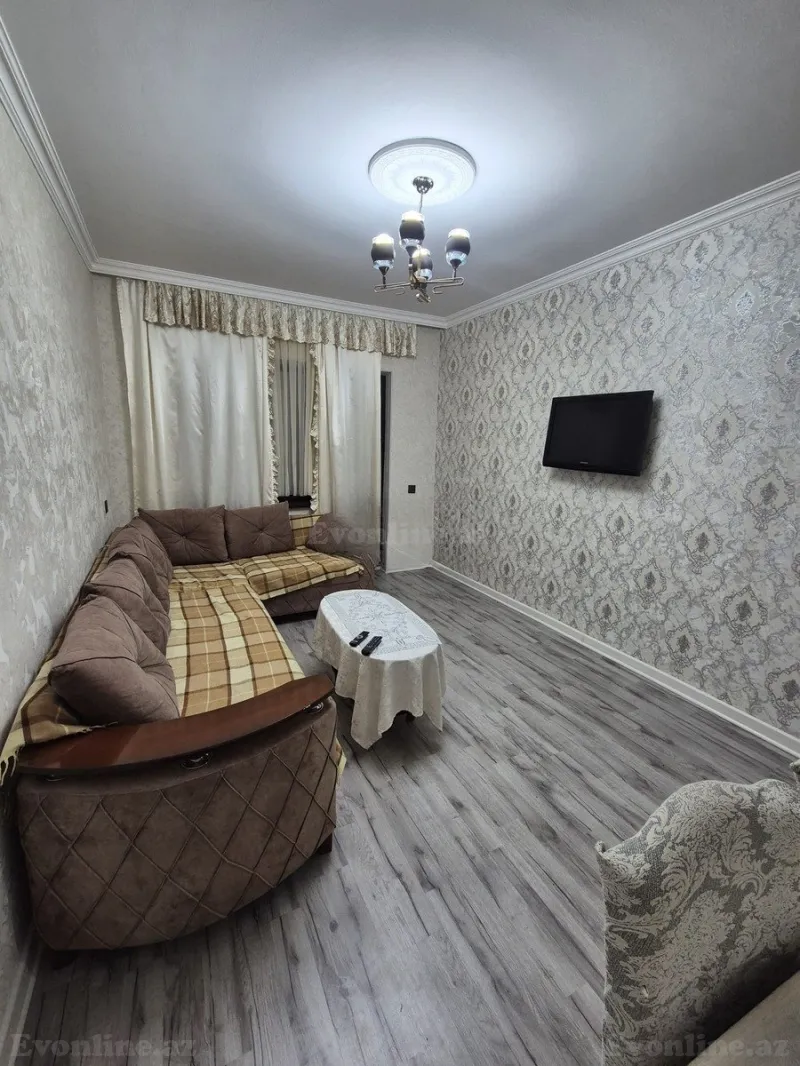 2 otaqlı Mənzil 60 m² Günəşli Kirayə verilir