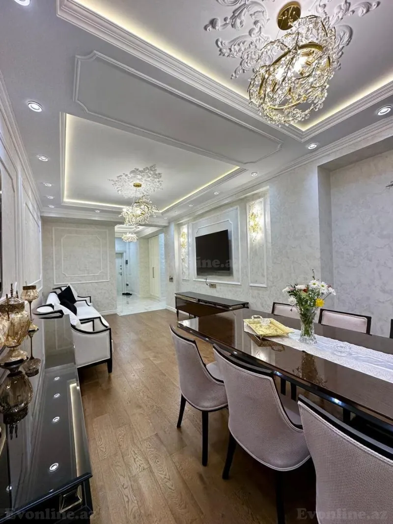 Satılır 3 otaqlı Mənzil Yeni tikili 138 m² Memar Əcəmi m. - şəkil 4