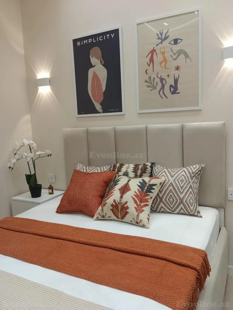Kirayə verilir 2 otaqlı Mənzil Yeni tikili 52 m² Nərimanov r. - şəkil 3