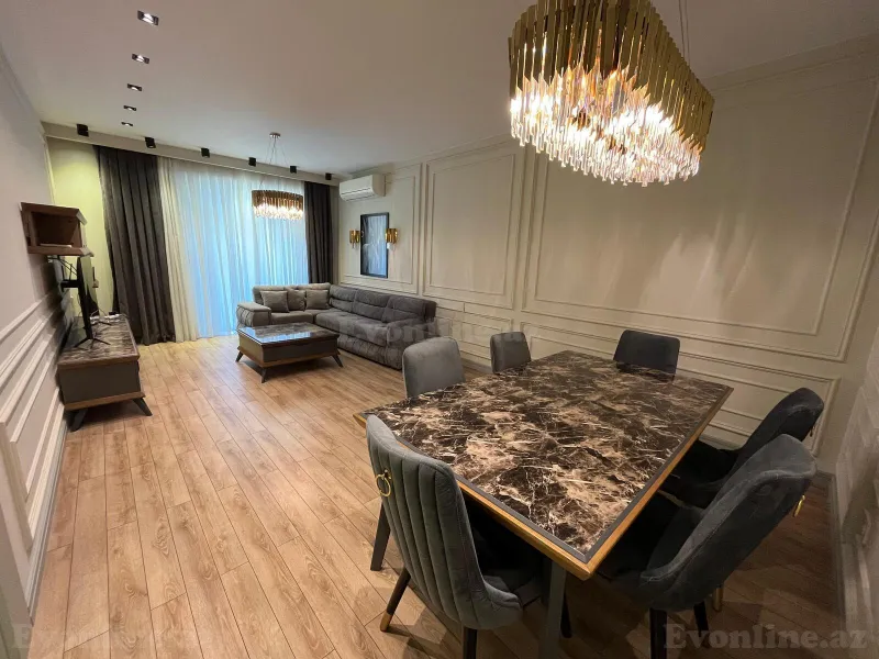 Kirayə verilir 2 otaqlı Mənzil Yeni tikili 105 m² 8 Noyabr m. - şəkil 3